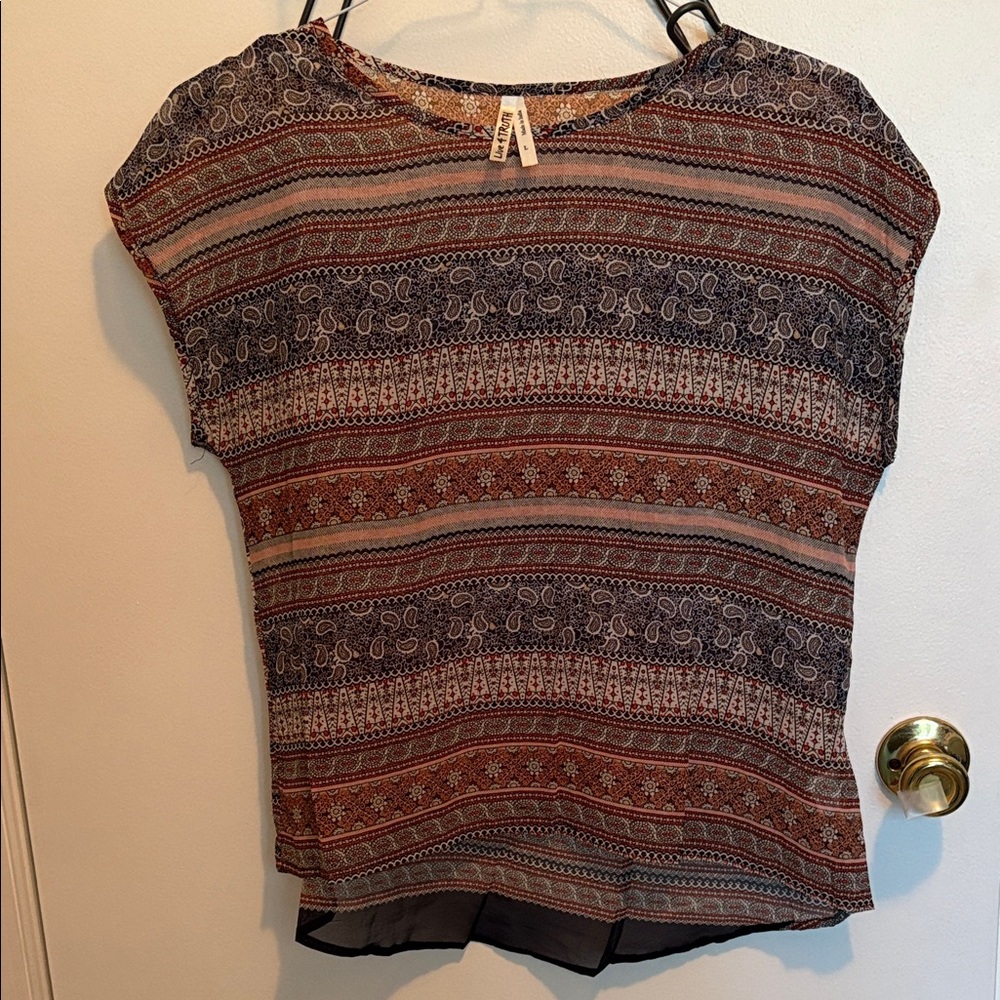 Live 4 Truth Multicolor Patterned Blouse